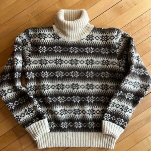 Cozy Fair Isle Turtleneck Sweater